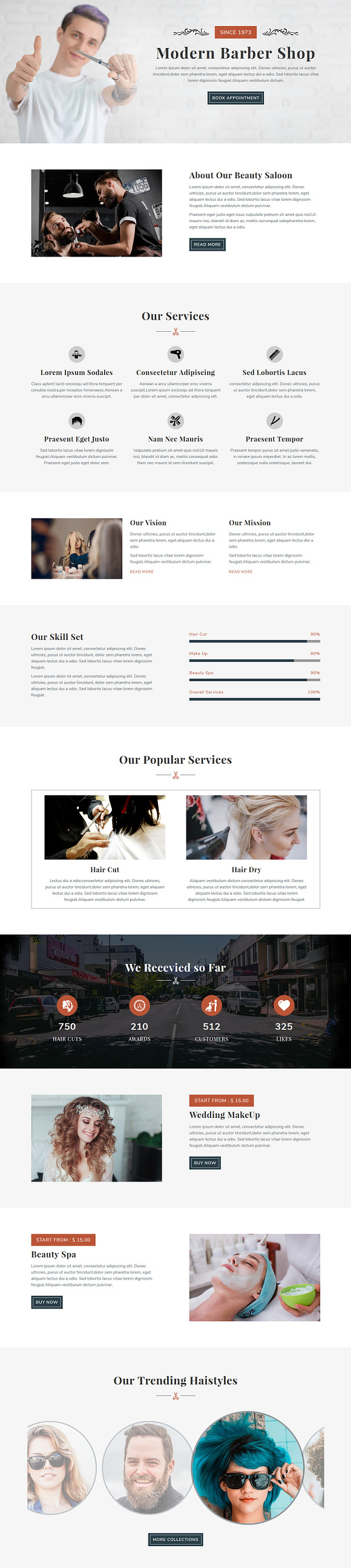 Saloon - Landing Page Template in Landing Page Templates - product preview 1