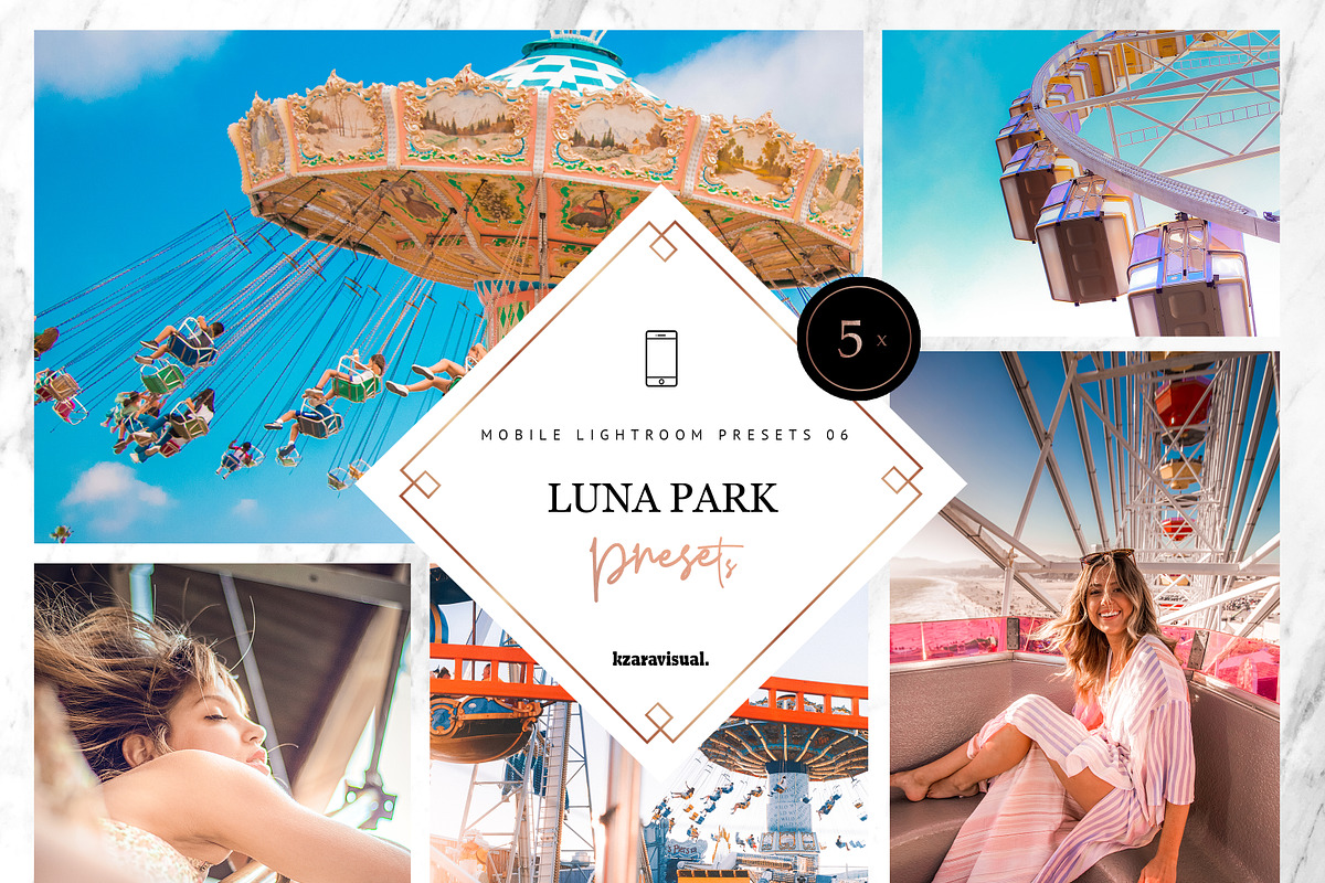 5 x Mobile LR Presets | Luna Park in Add-Ons - product preview 8