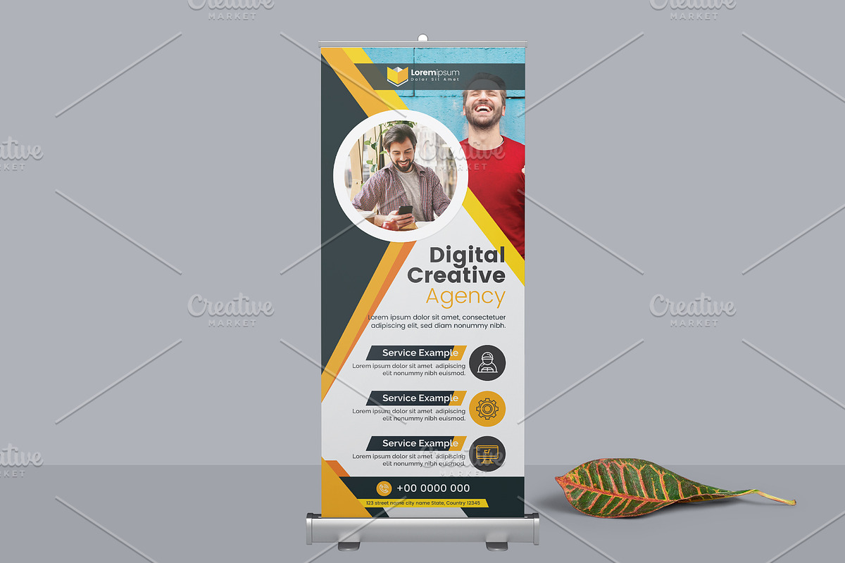 Corporate Roll-Up Banner in Flyer Templates - product preview 8