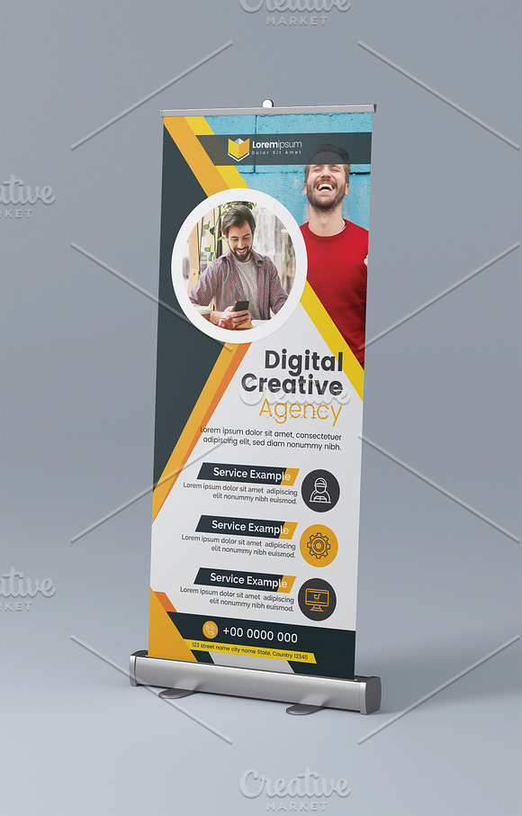 Corporate Roll-Up Banner in Flyer Templates - product preview 1