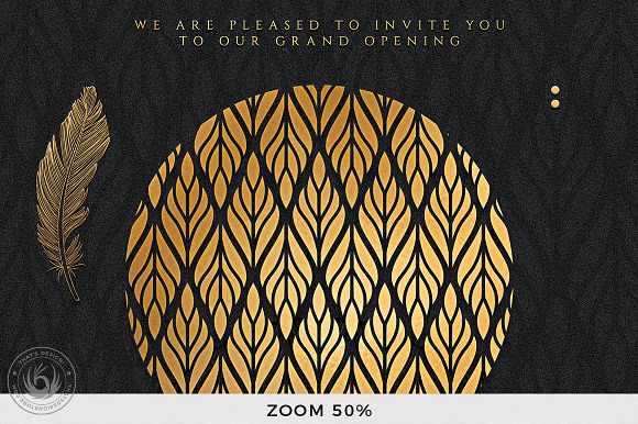 Black and Gold Flyer Template V13 in Invitation Templates - product preview 6