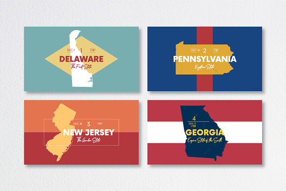 50 U.S. States | USA map in Illustrations - product preview 2