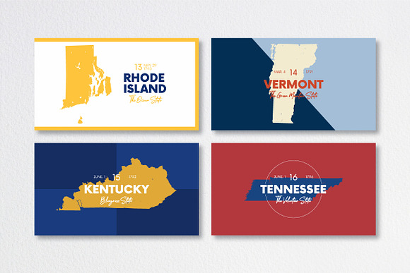 50 U.S. States | USA map in Illustrations - product preview 5