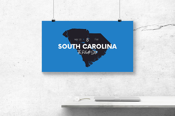 50 U.S. States | USA map in Illustrations - product preview 6