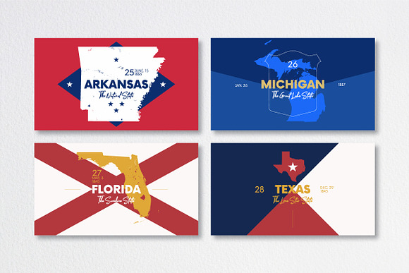 50 U.S. States | USA map in Illustrations - product preview 9