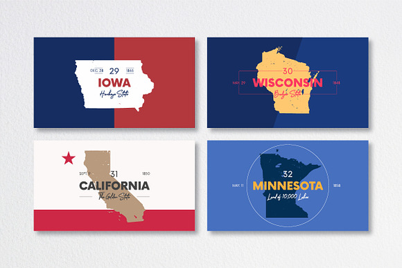50 U.S. States | USA map in Illustrations - product preview 10