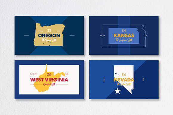 50 U.S. States | USA map in Illustrations - product preview 12