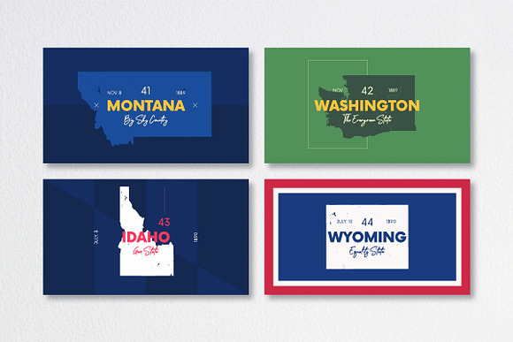 50 U.S. States | USA map in Illustrations - product preview 14