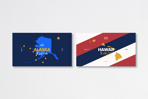 50 U.S. States | USA map in Illustrations - product preview 16