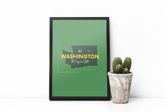 50 U.S. States | USA map in Illustrations - product preview 20