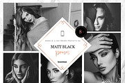 8 x Mobile LR Presets | Matt Black