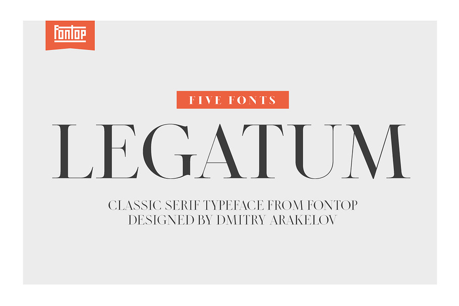 Legatum font family (5 fonts)
