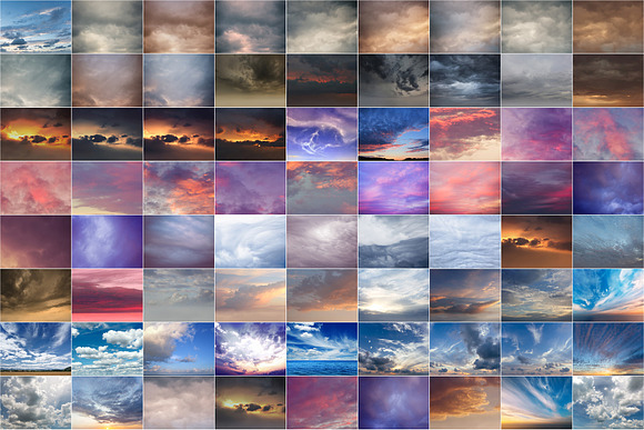 220 Dramatic Sky, blue cloudy sky in Graphics - product preview 2