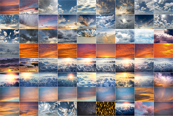 220 Dramatic Sky, blue cloudy sky in Graphics - product preview 3