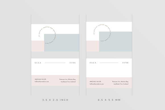 Ella Fine Business Cards in Business Card Templates - product preview 4
