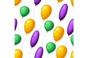 Seamless pattern with baloons in