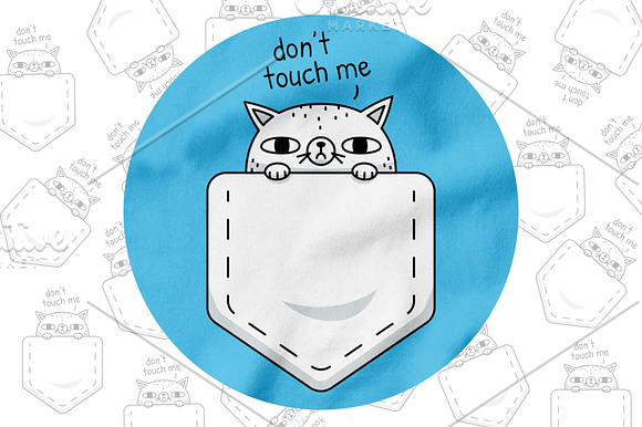 Pocket Cat Clipart in Illustrations - product preview 2
