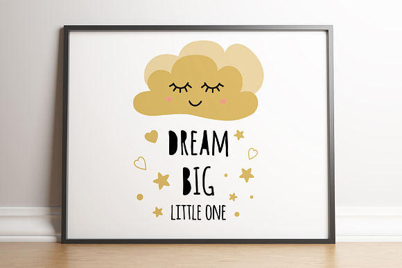 Dream Big - Baby Moon Posters in Illustrations - product preview 2