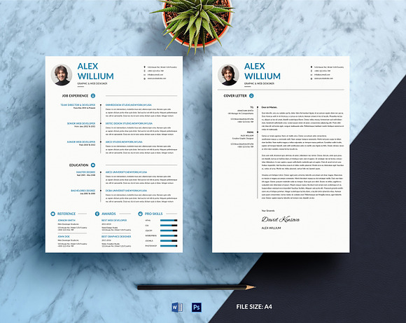 10 Resume & Cover-letter Bundle in Resume Templates - product preview 3