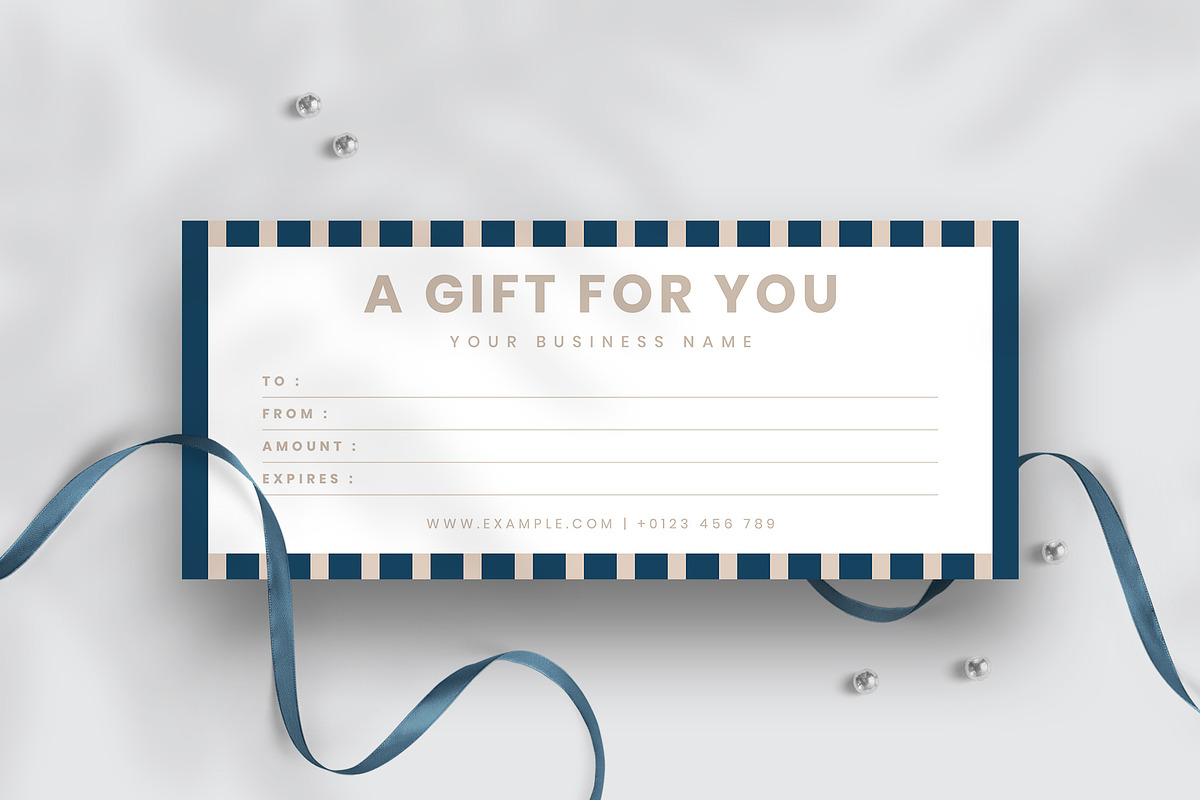 Modern Gift Certificate Template in Postcard Templates - product preview 8
