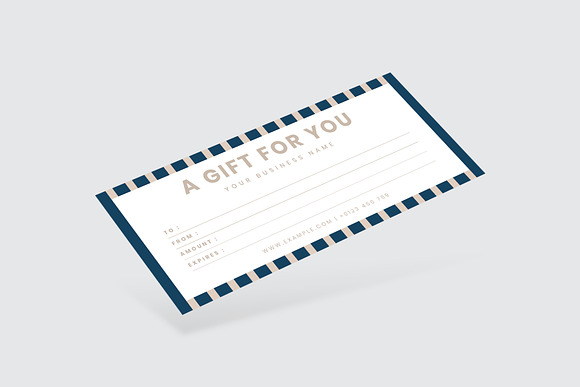 Modern Gift Certificate Template in Postcard Templates - product preview 1