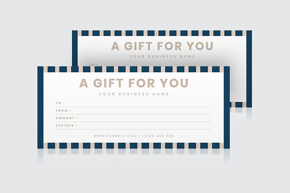 Modern Gift Certificate Template in Postcard Templates - product preview 2
