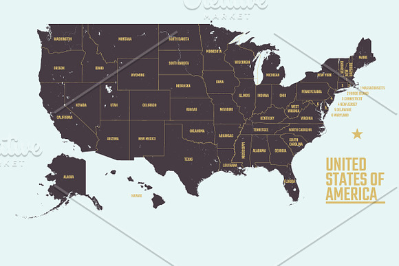 USA maps in Illustrations - product preview 1