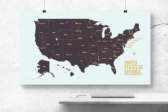 USA maps in Illustrations - product preview 4