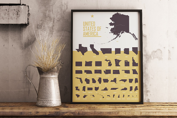 USA maps in Illustrations - product preview 10