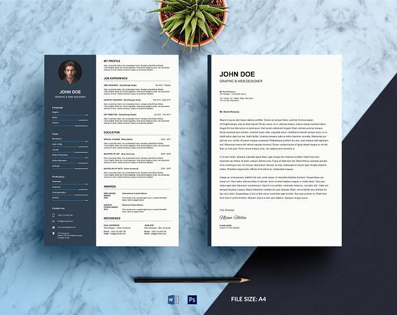 10 Resume & Cover-letter Bundle in Resume Templates - product preview 7