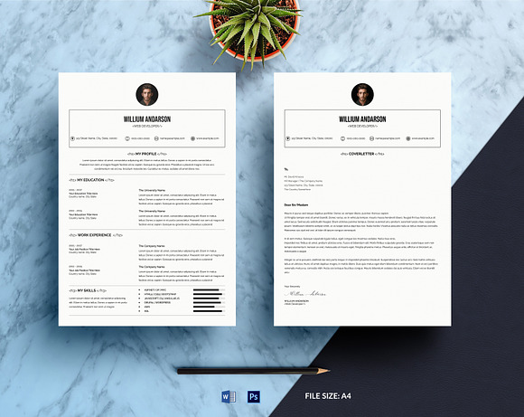 10 Resume & Cover-letter Bundle in Resume Templates - product preview 9