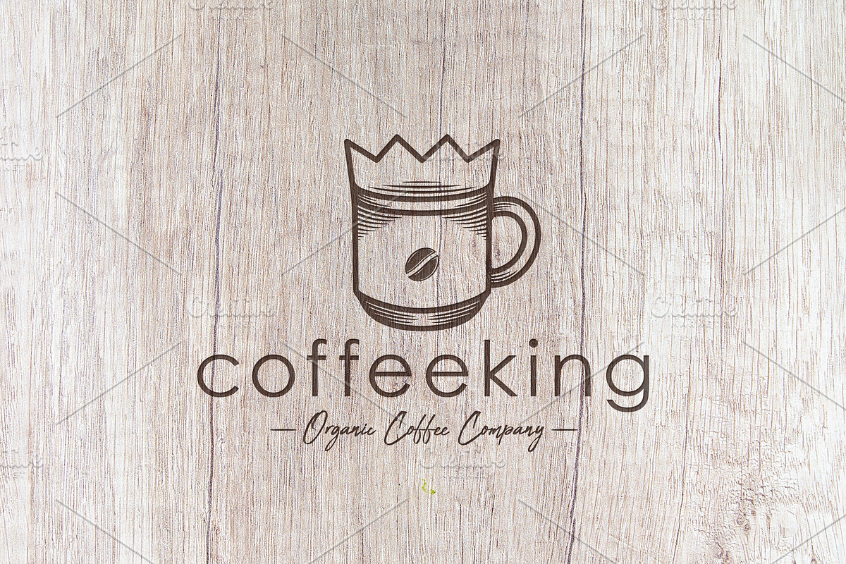Coffee King Logo Template in Logo Templates - product preview 8