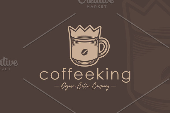 Coffee King Logo Template in Logo Templates - product preview 1