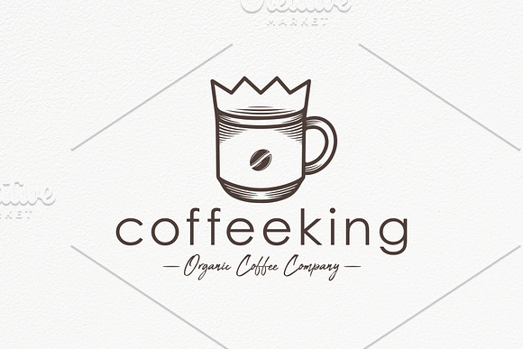 Coffee King Logo Template in Logo Templates - product preview 2