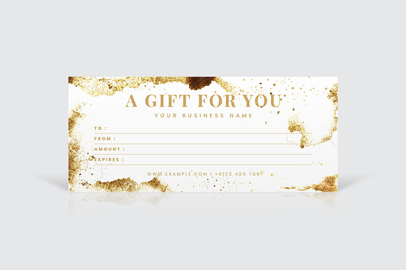 Gift Voucher Template in Postcard Templates - product preview 3