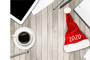 Christmas Office Background Verctor