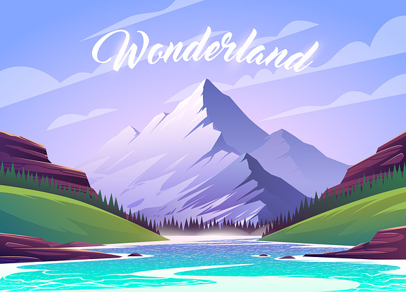 Wonderland. Vector illustrations. in Illustrations - product preview 2