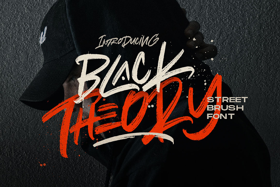 Black Theory Urban Brush Font Stunning Script Fonts Creative