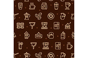 Coffee House Pattern Background