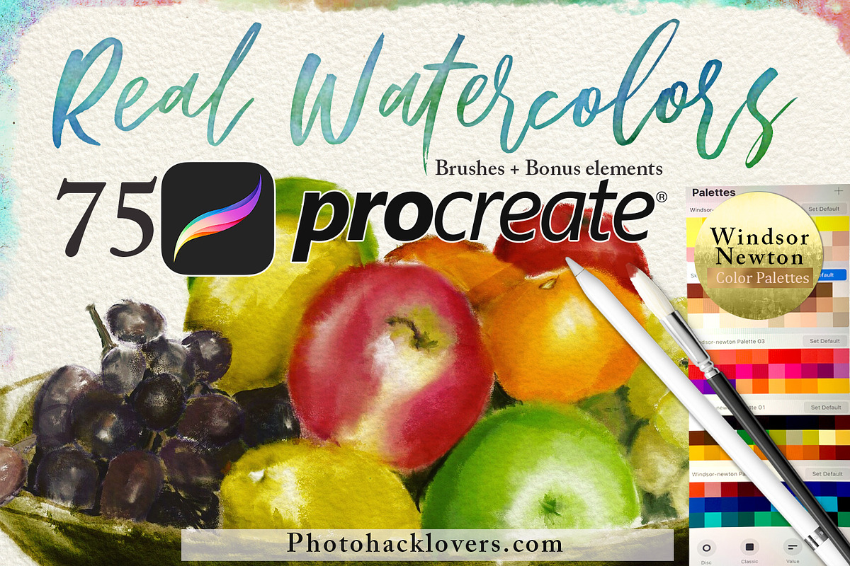 75 Procreate Watercolor Brush Bundle in Add-Ons - product preview 8