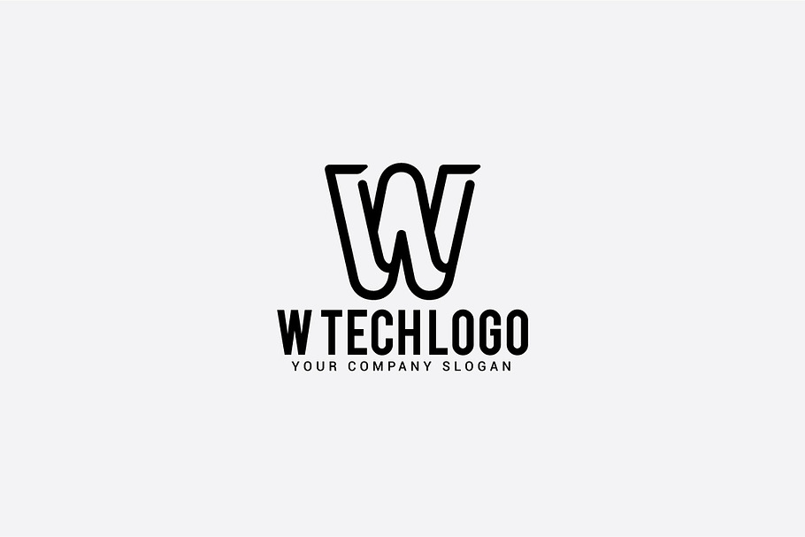 W tech logo in Logo Templates - product preview 8