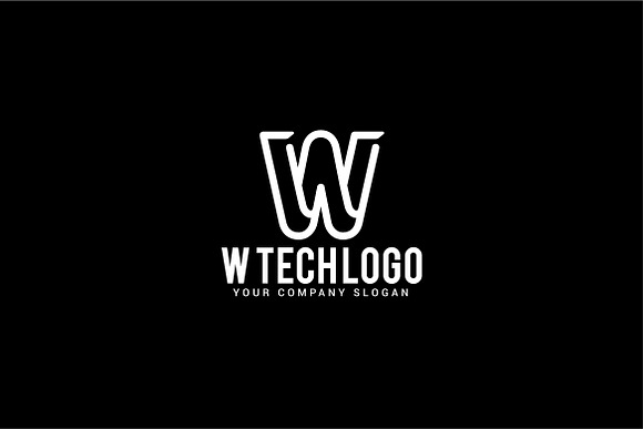W tech logo in Logo Templates - product preview 1