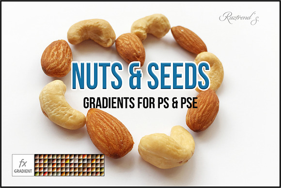 Nuts and Seeds Gradients in Photoshop Gradients - product preview 6