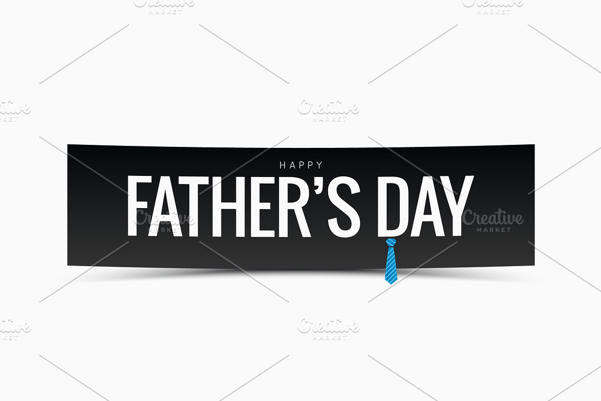 Fathers day banner vector background in Illustrations - product preview 8