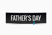 Fathers day banner vector background