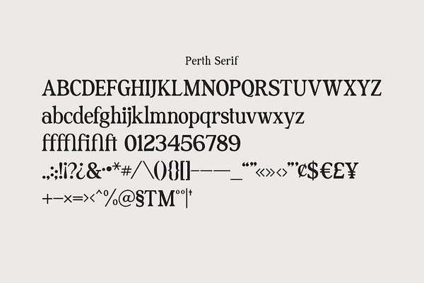 Perth Serif & Sans Duo