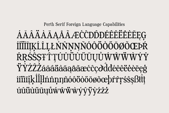 Perth Serif & Sans Duo in Serif Fonts - product preview 9