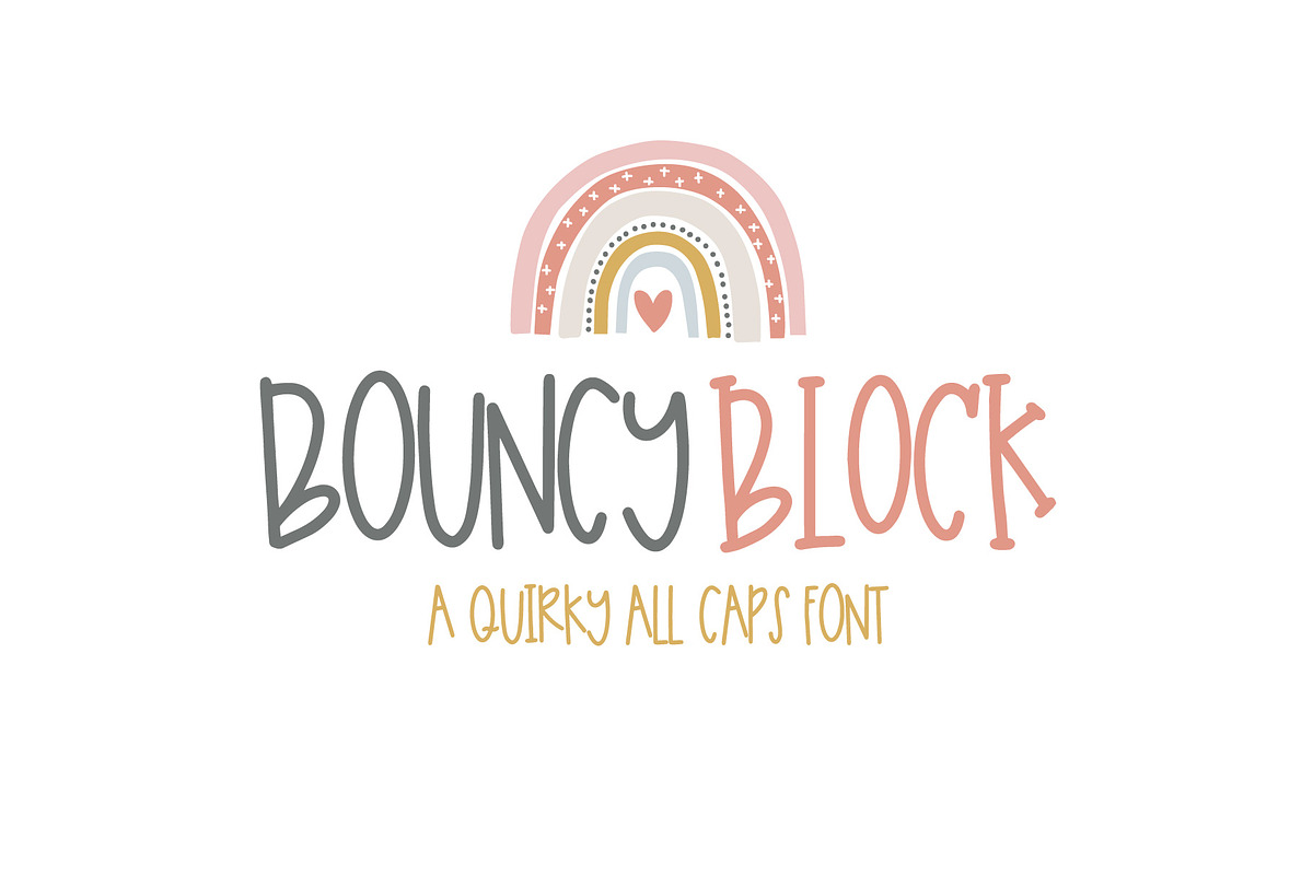 Bouncy Block in Block Fonts - product preview 8