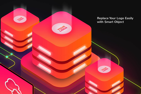 Cloud Hosting Isometric Illustration in Illustrations - product preview 2