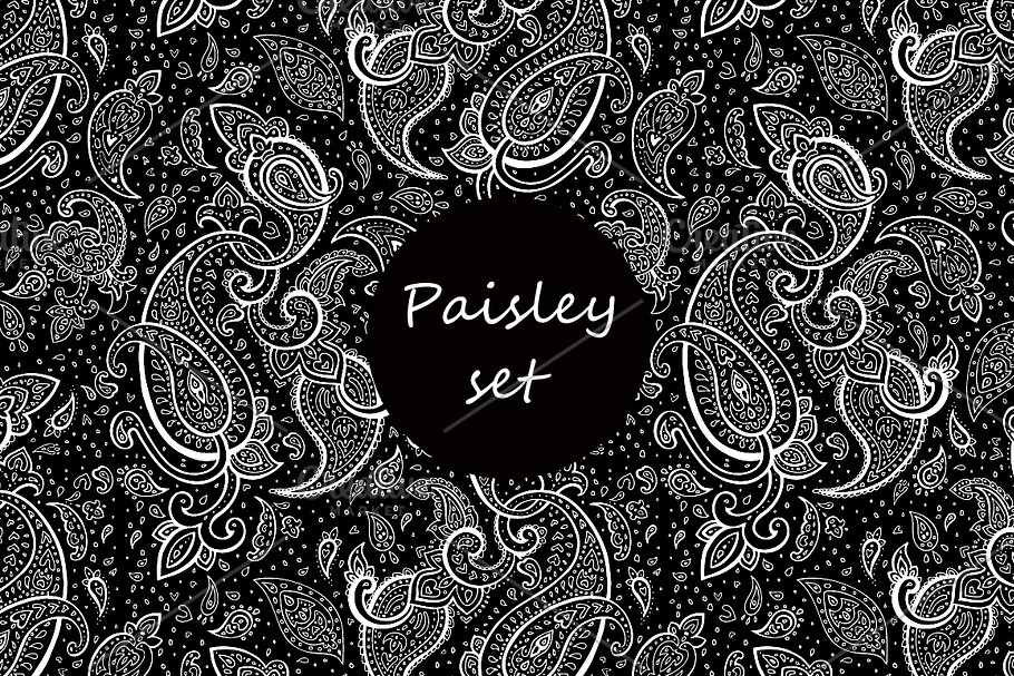 Paisley set in Illustrations - product preview 8